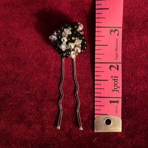 2/$15 Hair pin with vintage earring